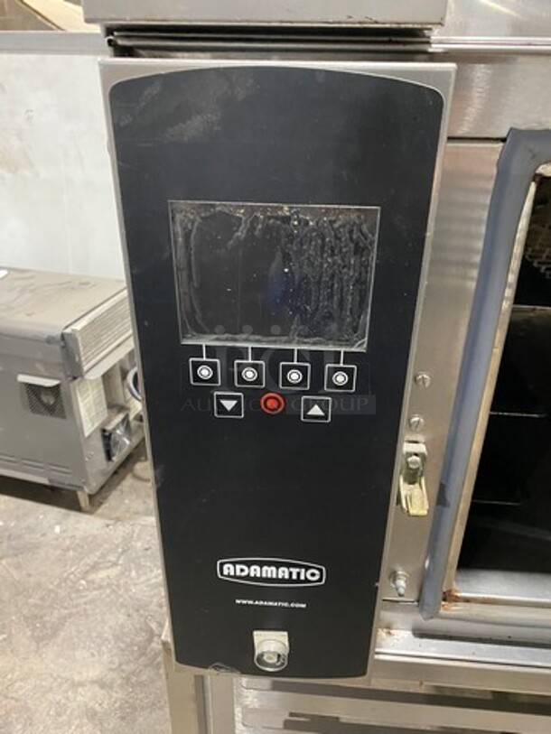 SUPER! Belshaw Adamatic Commercial Electric Powered Double Deck Combi Oven! With View Through Doors! With Pan Racks Underneath! All Stainless Steel! On Casters! 2x Your Bid Makes One Unit! Model: FG189UZ84 SN: 2000003710FA032620 208/220V 60HZ 3 Phase - Image 7 of 12