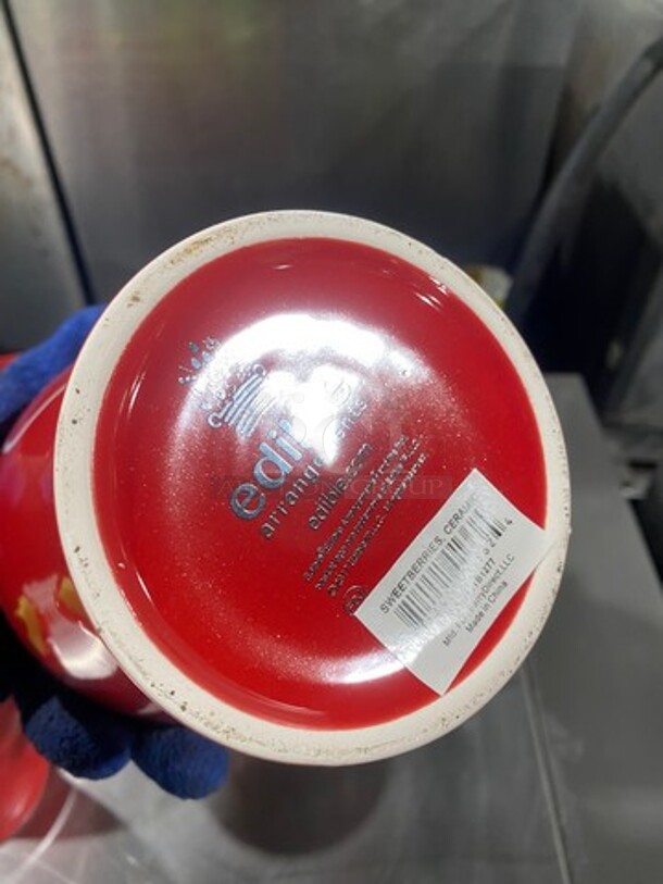 ALL ONE MONEY! Edible Arrangements Ceramic Decorative "Pot"! Perfect For Decor/ Arrangements! - Image 3 of 4