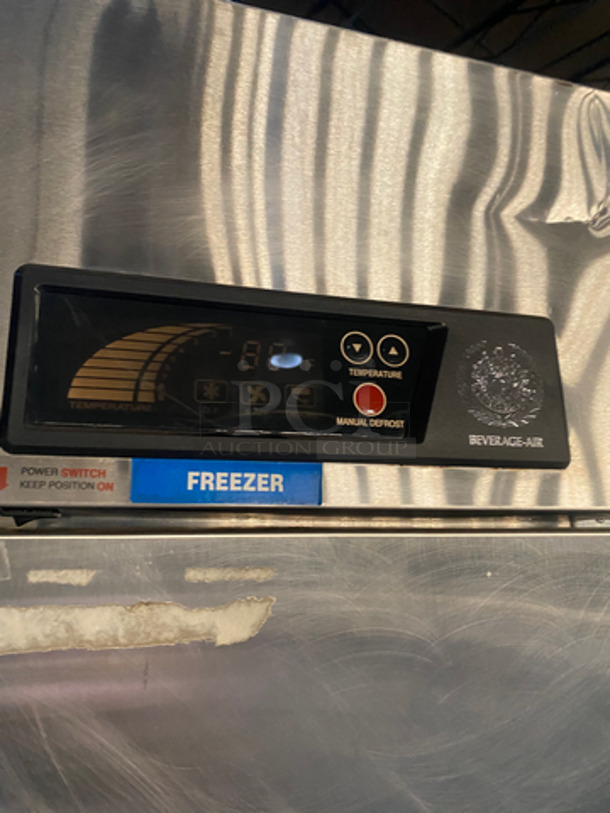 Beverage Air Commercial 2 Door Reach In Freezer! With Poly Coated Racks! All Stainless Steel! Model: KF481AS SN: 9025623 115V 60HZ 1 Phase - Image 9 of 10