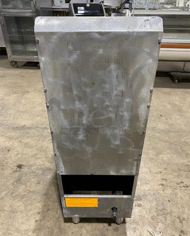 American Range Commercial Natural Gas Powered Deep Fat Fryer! With Backsplash! All Stainless Steel! On Legs!  - Image 3 of 9