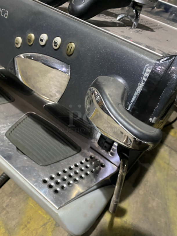 Rancilio Commercial Countertop Espresso Machine! With Steam Wands! Stainless Steel Body! On Small Legs! - Image 6 of 11