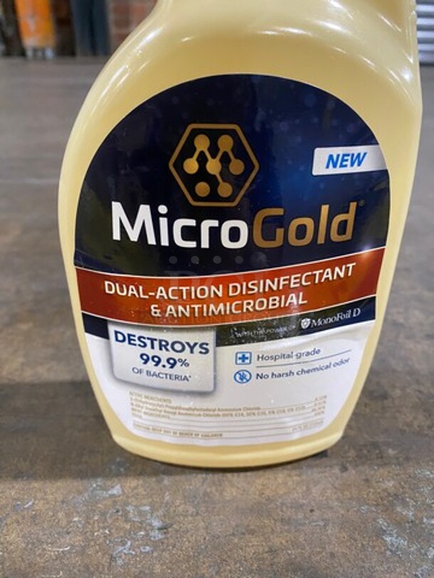 NEW! IN THE BOX! Micro Gold Dual Action Disinfectant And Antimicrobial Spray! 6x Your Bid! - Image 5 of 6