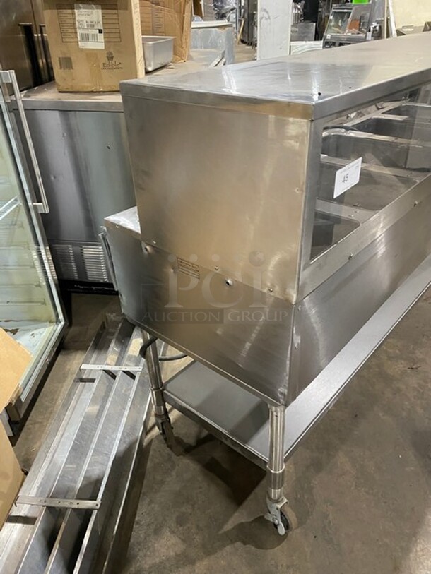 Eagle Commercial Electric Powered 5 Well Steam Table! With Storage Space Underneath! All Stainless Steel! On Casters! Model: YSPHT5 SN: 2008990234 208V 60HZ 1 Phase - Image 2 of 8