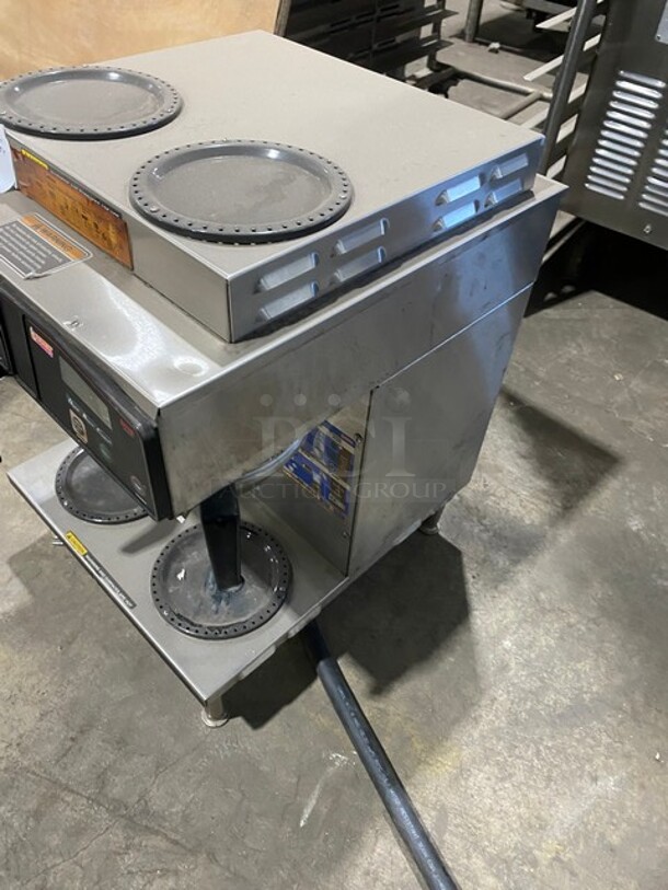 Bunn Commercial Countertop Dual Coffee Brewing Machine! With 4 Burners! All Stainless Steel! Model AXIOM2/2TWIN Serial AXTN012812! 120/208-240V 1Phase! - Image 2 of 8