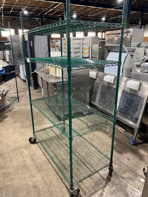 Metro 4 Tier Shelf! On Casters! BUYER MUST DISMANTLE! PCI CANNOT DISMANTLE FOR SHIPPING! PLEASE CONSIDER FREIGHT CHARGES! - Image 2 of 8
