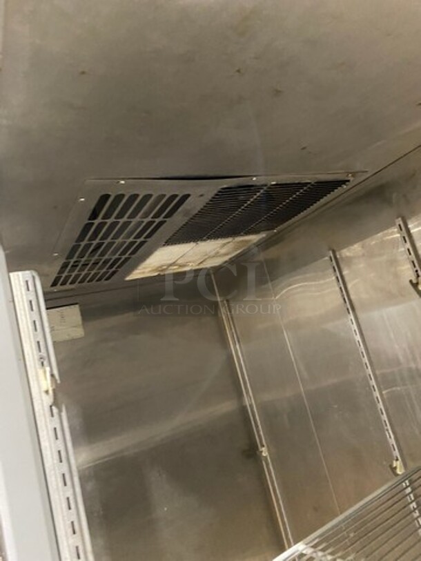 Norlake Commercial 2 Door Reach In Cooler! With Poly Coated Racks! All Stainless Steel! On Casters! WORKING WHEN REMOVED! Model: NR522SSS SN: 11090413 115V 60HZ 1 Phase - Image 6 of 9