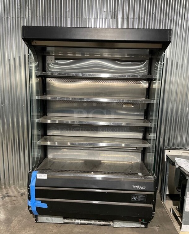 Turbo Air Commercial Refrigerated Open Grab-N-Go Case Merchandiser! With View Through Sides! All Stainless Steel! MODEL TOM50B SN:TOM5016Z100 120V 1PH - Image 1 of 9
