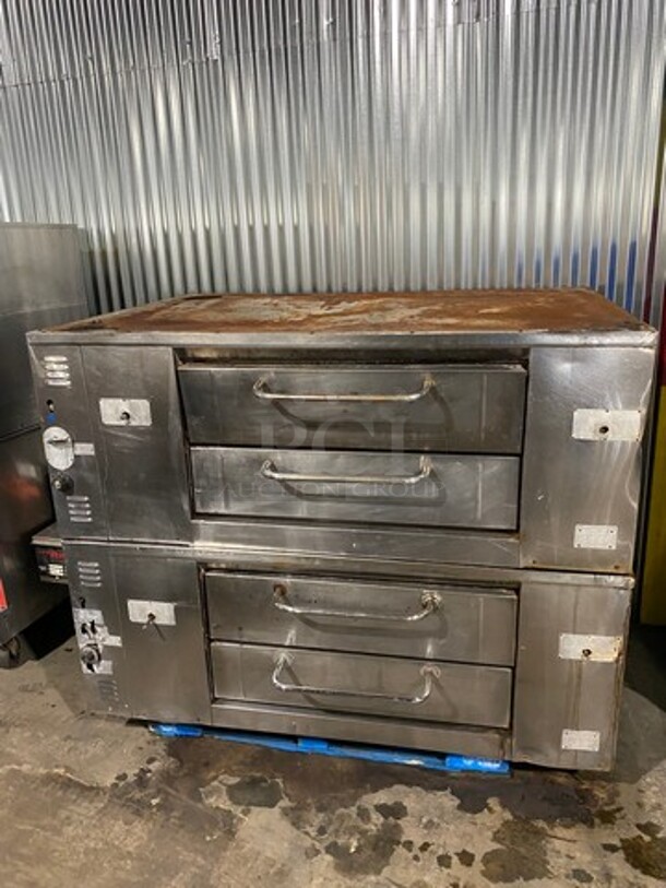 Bakers Pride Commercial Natural Gas Powered Double Deck Baking/ Pizza Oven! All Stainless Steel! 2x Your Bid Makes One Unit! SN: 09950 - Image 11 of 11