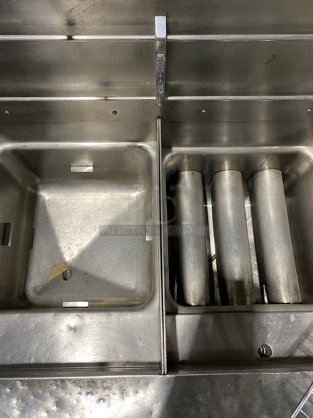 NIce! Keating All Stainless Steel Natural Gas Powered 2 Bay Pasta Cooker! On Casters! - Image 11 of 11