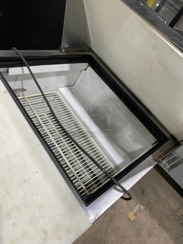 GREAT! True Commercial Refrigerated Sandwich Prep Table! With Single Door Storage Space Underneath! With Poly Coated Racks! All Stainless Steel! On Casters! Model: TSSU2712MB SN: 4999343 115V 60HZ 1 Phase - Image 8 of 9