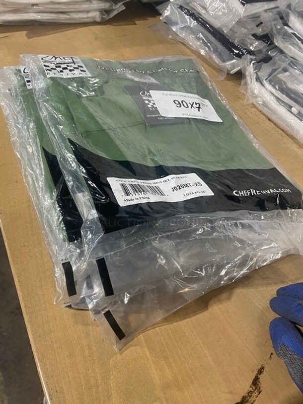 Chef Revival Cool Crew Fresh Mint Jacket! Snap Buttons! Size XS 7x Your Bid! - Image 5 of 5