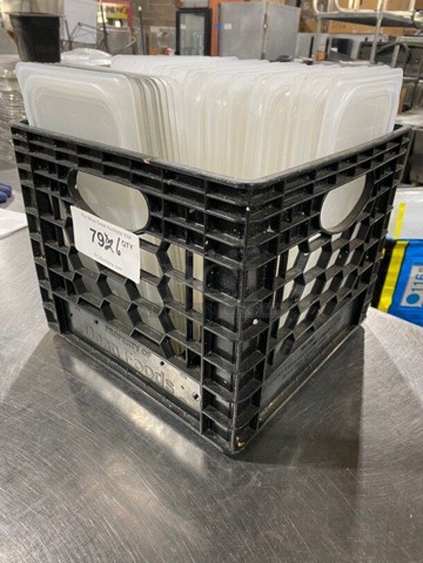 ALL ONE MONEY! Cambro Clear Poly Food Container Lids! - Image 2 of 6