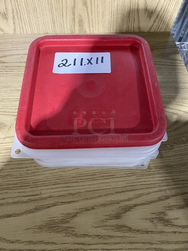 Plastic Food Pan Covers! 11 X Your Bid! - Image 1 of 8