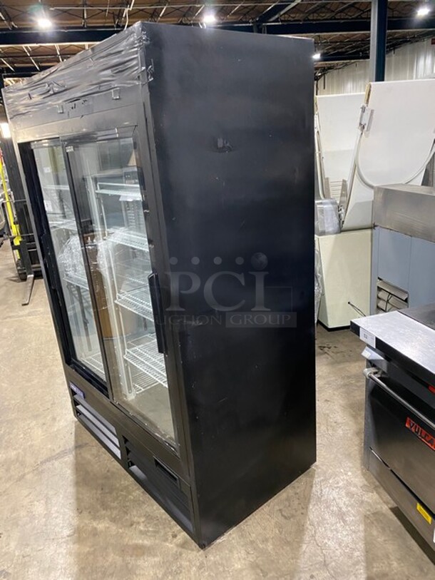 Central Commercial 2 Door Reach In Cooler Merchandiser! With View Through Doors! With Poly Coated Racks! Model: 69K112HC SN: 20020313 115V 60HZ 1 Phase - Image 2 of 8