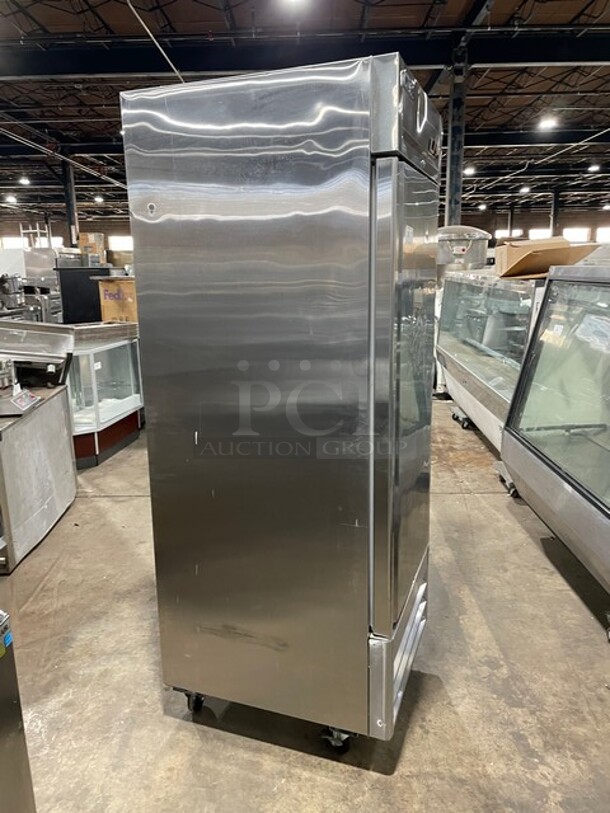 NICE! MoTak Commercial Stainless Steel Single Door Reach In Freezer! With Poly Coated Racks! On Casters! 115V! Model: MSD-1DF-BAL-X SN: 6015171221101316! - Image 4 of 9