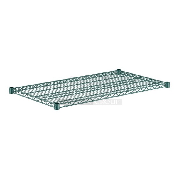 BRAND NEW SCRATCH & DENT! SET OF 4 Regency 460EG2442 24" x 42" NSF Green Epoxy Wire Shelf. 4x Your Bid.  - Image 1 of 2
