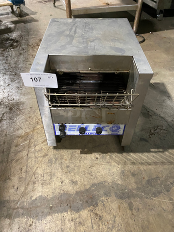 Belleco Countertop Commercial Conveyor Toaster! All Stainless Steel! Electric! Model: JT2H SN: 10041197207 208V 60HZ 1 Phase