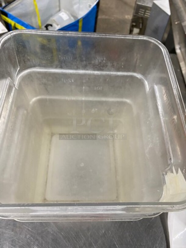Cambro 18Qt Clear Poly Food Containers! 3x Your Bid! - Image 3 of 5