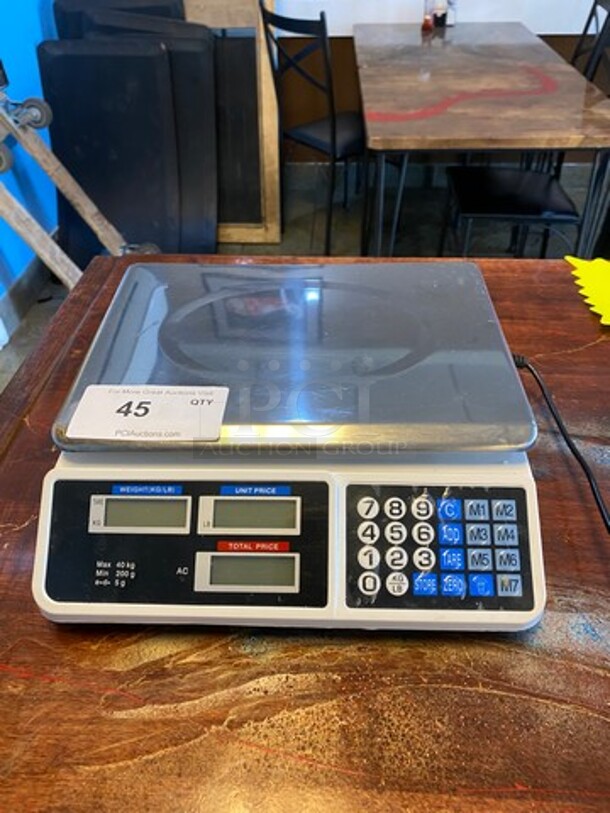 Commercial Countertop Food Portioning/ Pricing Scale! WORKING WHEN REMOVED! - Image 1 of 6