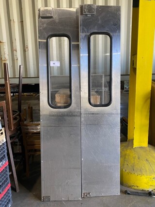 Eliason Stainless Steel 18" Commercial Swinging Doors! 