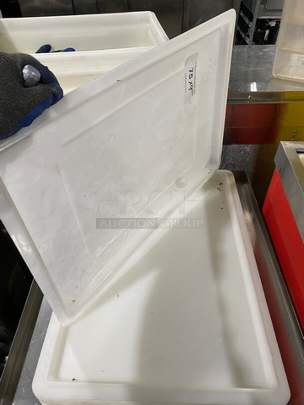 White Poly Food Serving Trays! 9x Your Bid! - Image 4 of 5