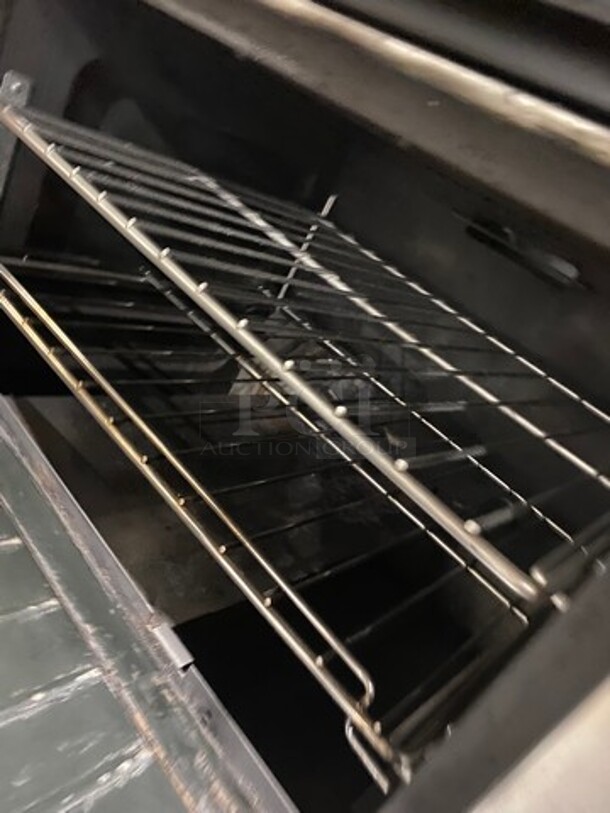 US Range Commercial Natural Gas Powered 6 Burner Stove! With Raised Back Splash! With Oven Underneath! All Stainless Steel! On Legs! - Image 8 of 10