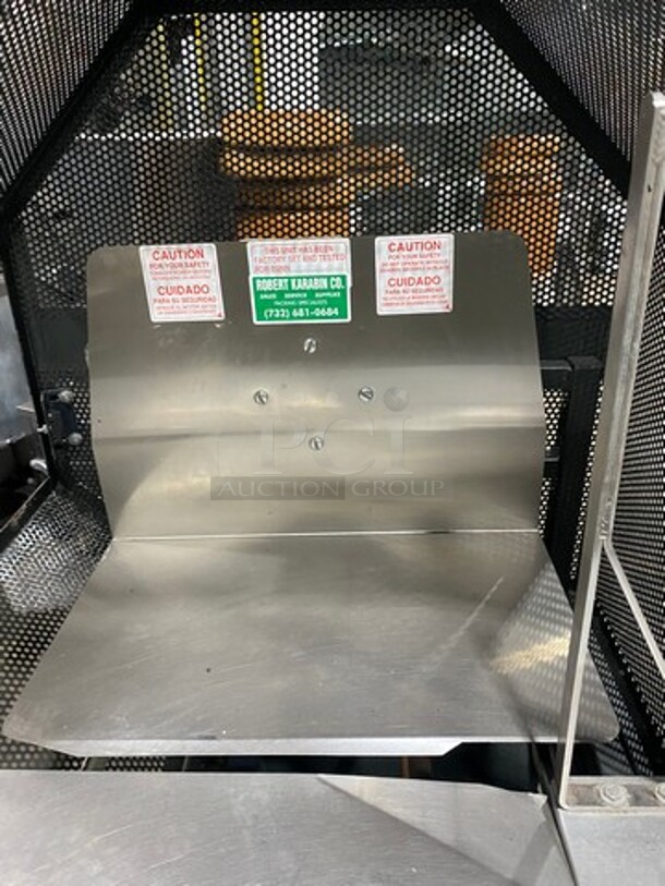 GREAT FIND! Bunn Commercial Electric Powered Package Tying Machine! Stainless Steel! On Casters! Model: 1691 SN: 88937 - Image 5 of 9