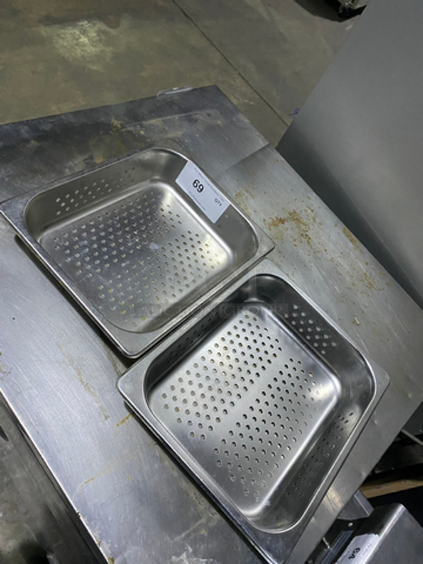Stainless Steel Perforated Pans! 2x Your Bid! - Image 4 of 4