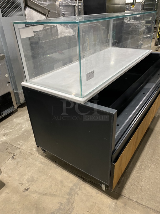 Structural Concepts Commercial Open Grab-N-Go Display Case Merchandiser! With Top Dry Display Case Merchandiser! With Rear Access Doors! On legs!  Model: SBZ6652DR SN: 0886211DU313092 220V 60HZ 1 Phase
 - Image 3 of 7