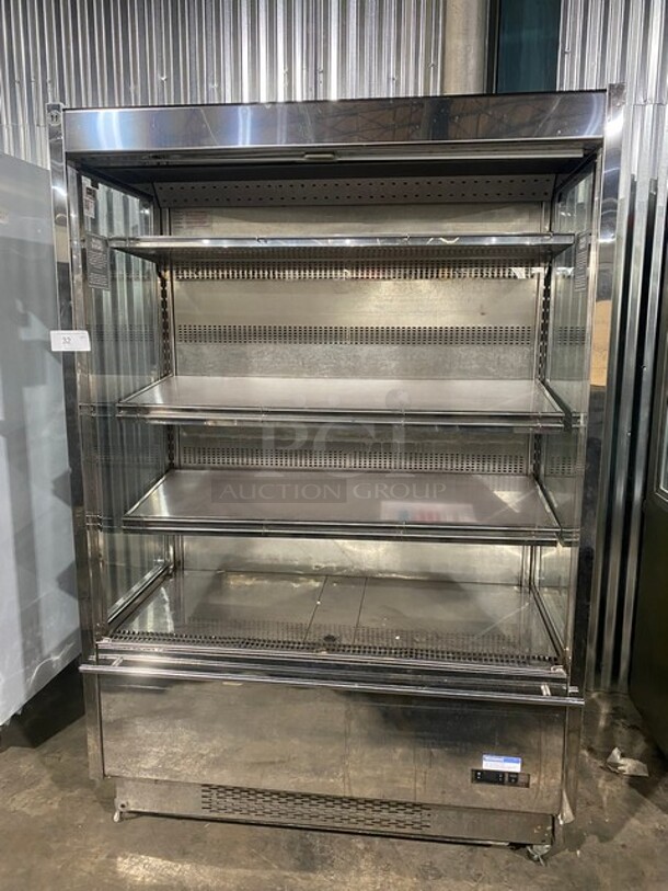 Karlos 200 UL Stainless Steel Refrigerated Commercial Grab N Go Open Merchandiser! On Casters! SN: 43587 230V 1PH - Image 1 of 10