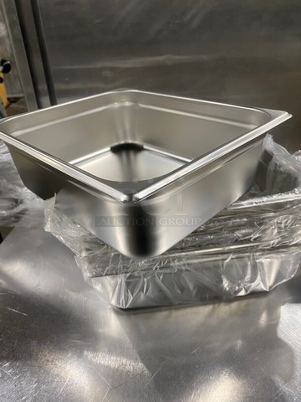 NEW! IN THE BOX! Commercial Steam Table/ Prep Table Food Pans! All Stainless Steel! - Image 3 of 6