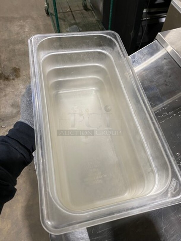 Cambro Clear Poly 1/3x6" Food Containers! 7x Your Bid! - Image 3 of 7