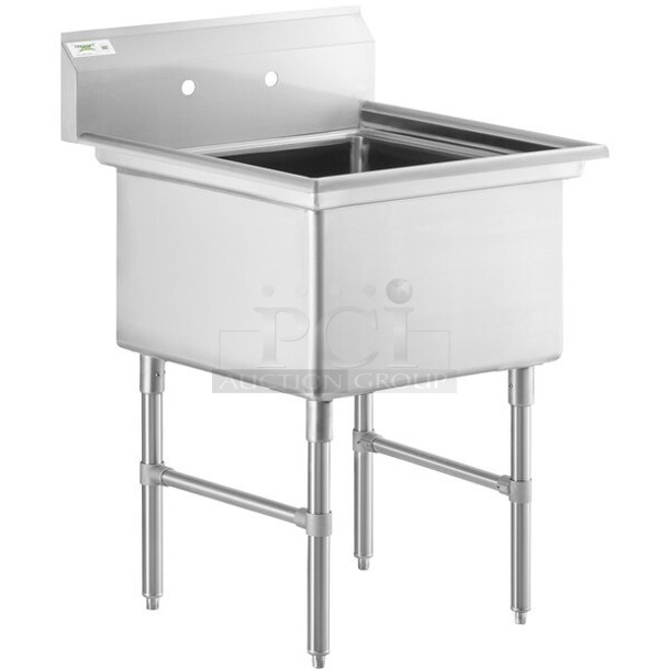 BRAND NEW SCRATCH & DENT! Regency 600S12424X 29" 16 Gauge Stainless Steel One Compartment Commercial Sink - 24" x 24" x 14" Bowl. Sink only.  - Image 1 of 1