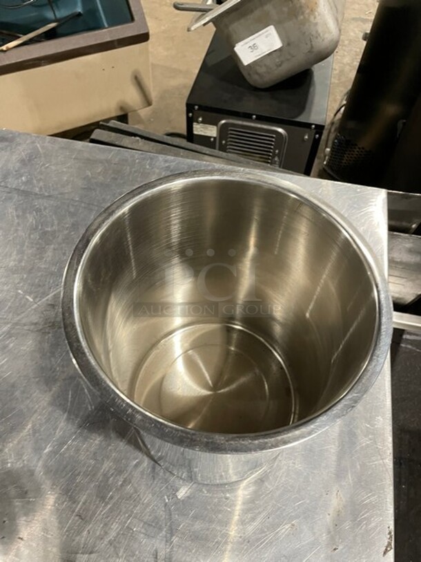 Update Commercial Round Food Drop In Pan! All Stainless Steel! Model BM825! - Image 3 of 5