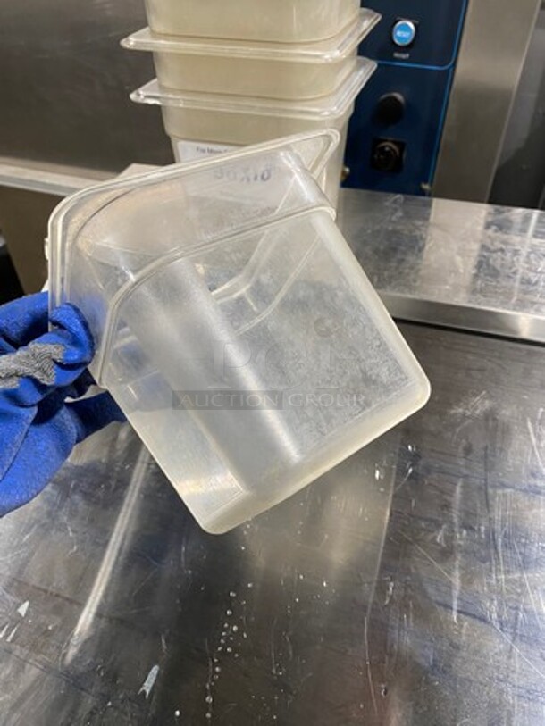 Cambro Clear Poly 1/6x6" Food Containers! 10x Your Bid! - Image 5 of 8