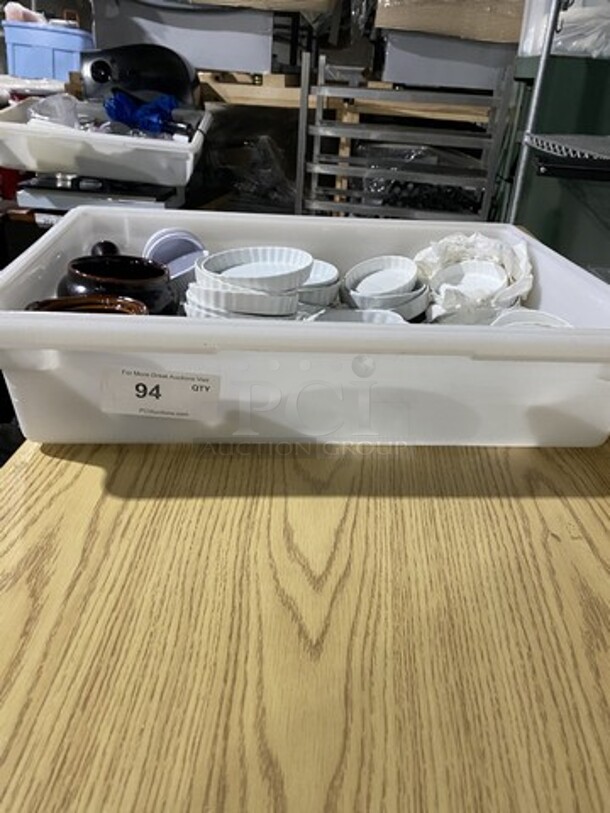 All One Money! Assorted Saucers & French Onion Soup Bowl!  - Image 1 of 10