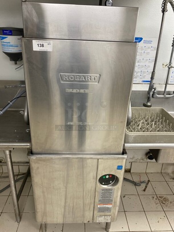 FAB! Hobart Commercial Pass-Through Heavy-Duty Dishwasher! All Stainless Steel! On Legs! Model: AM15T SN: 231118278 208/240V 60HZ 3 Phase
