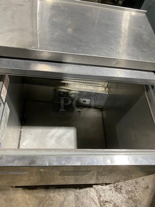 Perlick Commercial Single Door Beer Bottle Cooler! With Top Sliding Door! Solid Stainless Steel! Model: 8340UL 115V 60HZ 1 Phase - Image 5 of 9