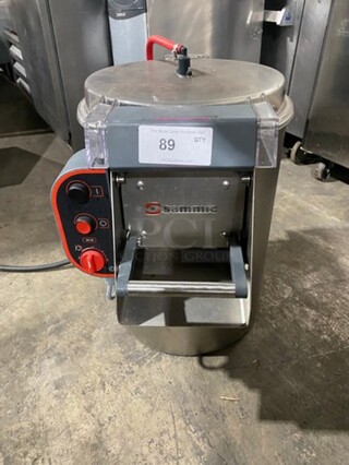 Sammic Commercial Countertop Electric Powered Potato Peeler! Stainless Steel! Model: PI10 SN: 10006081300009 120V 60HZ 1 Phase