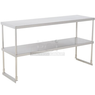 BRAND NEW SCRATCH & DENT! Avantco 178SSDOS6018 Stainless Steel Double Deck Overshelf - 18" x 60"
