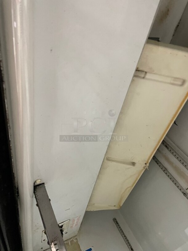 Beverage-Air Commercial Double Glass Sliding Door Reach In Refrigerator Merchandiser! With Poly Coated Racks! 115V 1 Phase! Model: MT45 SN: 5263195! - Image 6 of 8