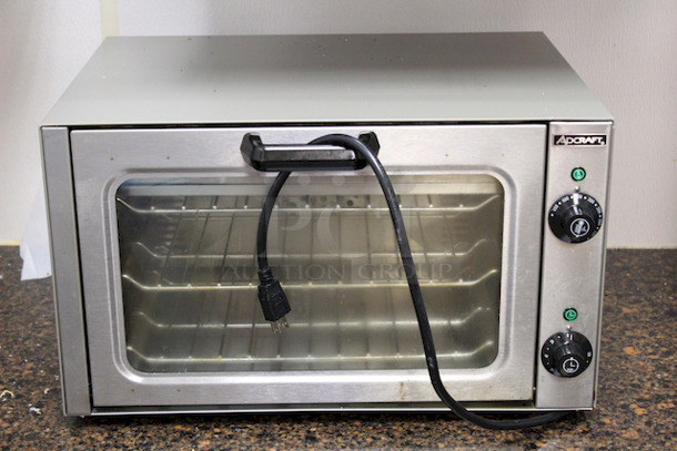 BEAUTIFUL!! New,  Adcraft COQ-1750W Quarter Size Convection Oven. 120V/60hz, 1750W, 14.5 Amps. 20-3/4x15-1/2x12-1/2