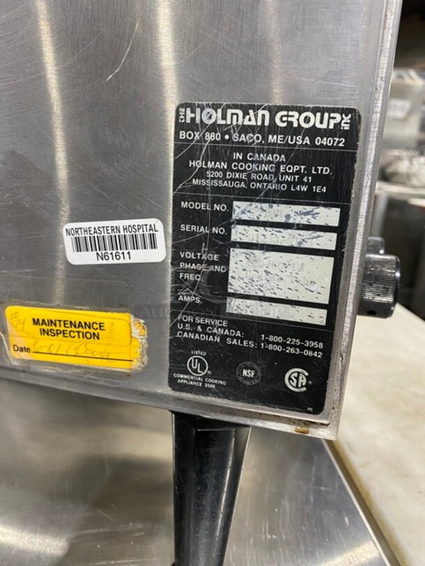 Holman! Stainless Steel!
 Conveyor Toaster! 120V! 60HZ! - Image 9 of 9