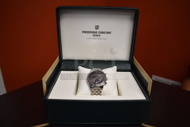 BRAND NEW IN BOX! Frederique Constant Men's Classics Quartz Chronograph FC-292MG5B6B Watch