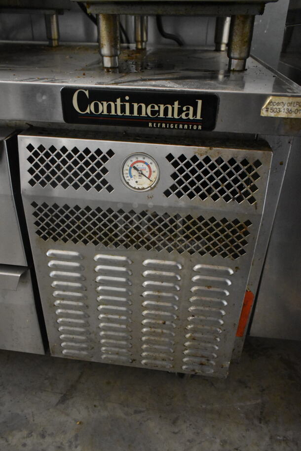 Continental Stainless Steel Commercial 2 Drawer Chef Base on Commercial Casters. 115 Volts, 1 Phase. Tested and Working! - Image 3 of 7