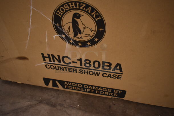 BRAND NEW SCRATCH AND DENT! Hoshizaki HNC-180BA-R-SLH Metal Commercial Countertop Sushi Display Case Merchandiser. Glass Has Crack. Tested and Does Not Power On
 - Image 6 of 6