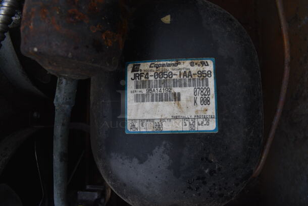 Norlake 6'x6'x7.5' SELF CONTAINED Walk In Freezer Box w/ Floor, Copeland Model JRF4-0050-IAA-958 Compressor and Norlake Model CPB0501C Condenser. Picture of the Unit Before Removal Is Included In the Listing. 115 Volts, 1 Phase. - Image 6 of 8