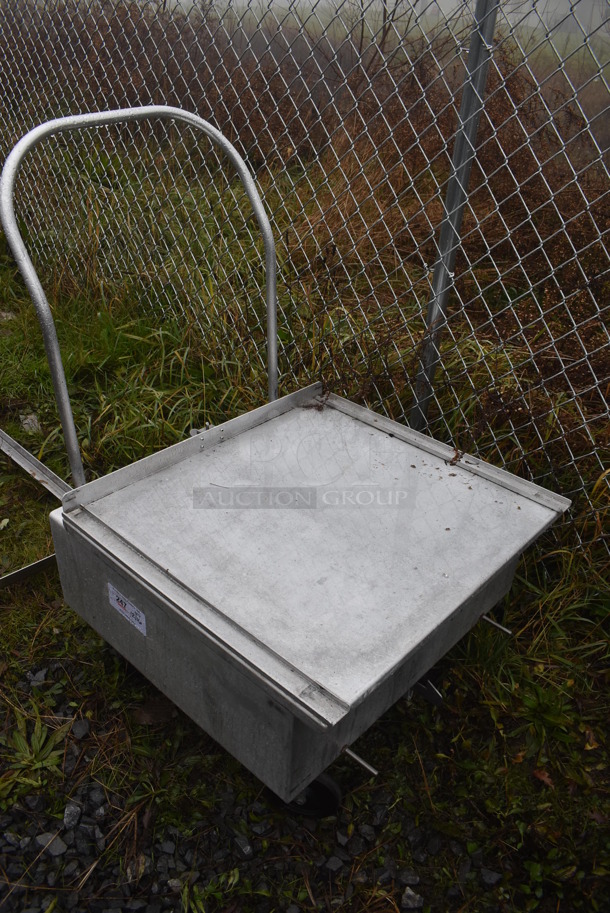 Metal Commercial Cart on Commercial Casters. 28x36x40 - Image 2 of 5