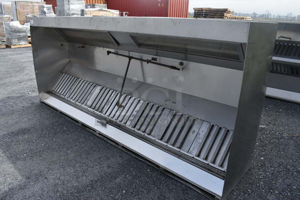 10.5' Stainless Steel Commercial Return Air Grease Hood w/ Filters. 126x54x27 - Image 4 of 5