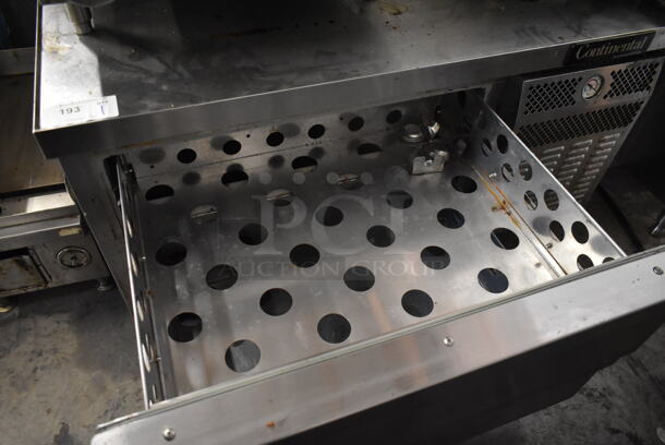 Continental Stainless Steel Commercial 2 Drawer Chef Base on Commercial Casters. 115 Volts, 1 Phase. Tested and Working! - Image 5 of 7